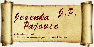 Jesenka Pajović vizit kartica